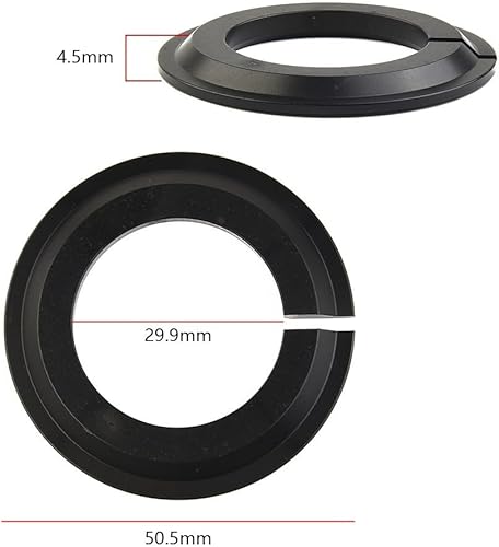 Gdfnmogo Anello adattatore forcella ciclismo sterzo conico, adattatore di conversione tubo sterzo, anello adattatore forcella in alluminio, per cuscinetto auricolare bicicletta - Ysert