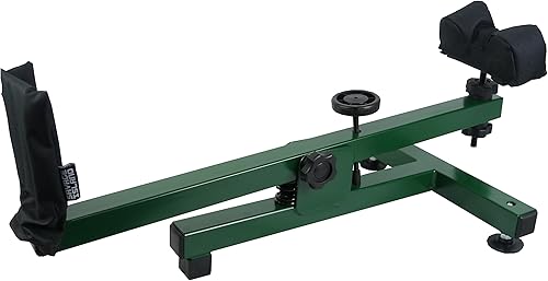 Banco appoggio per pulizia armi - Banco stabile per azzeramento, pulizia e manutenzione fucili e armi ad aria compressa - Verde - Ysert