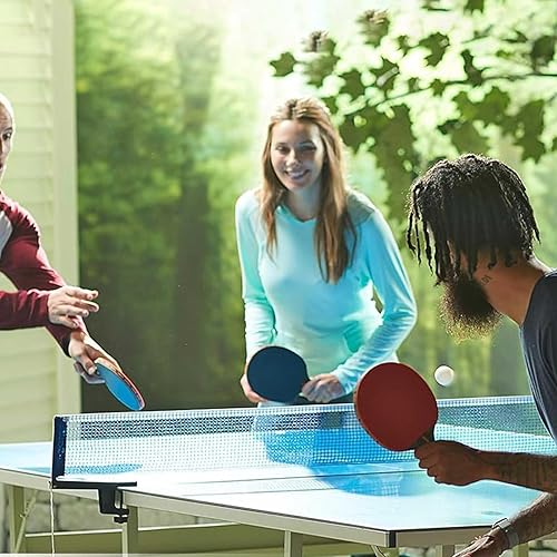 Rete Ping Pong 180 × 15 cm, 2 Pezzi Rete Pieghevole Ping Pong, Telo Copri Tavolo Ping Pong Esterno, Tecnologia del Cavo di Rete Spesso, per Tavoli da Ping Pong di Dimensioni Standard - Ysert