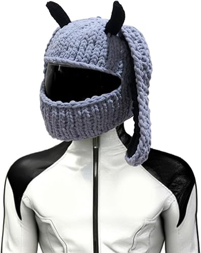 Popolare Moto Caschi Copre Divertenti Conigli Orecchio Peluche Caschi Pieno Viso Coperture Protettive Per Divertenti Giostre E Regali - Ysert