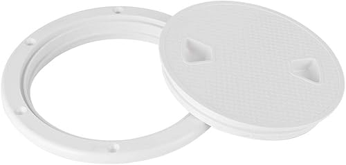 Marine ABS, coperchio arrotondato, portello di ispezione, yacht, camper, accessorio per barche, resistente alle intemperie, plastica ABS, durevole (6 pollici) - Ysert