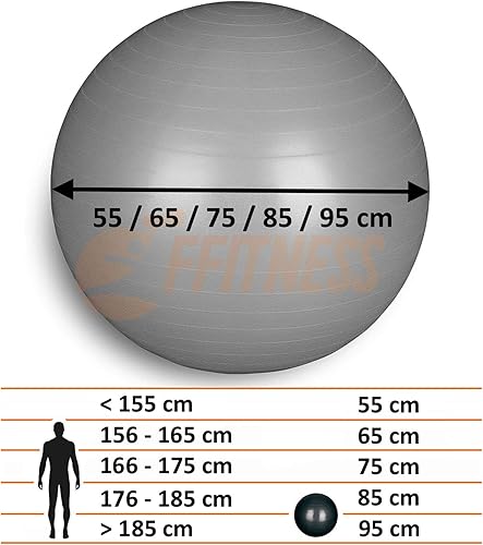 Balance Kit – Home Fitness Pack | Cuscino Propriocettivo + Swisse Fit Ball +Half Ball | 3 Attrezzi per Allenamento Equilibrio, stabilità e propriocezione | Training Pilates Yoga Palla Svizzera Gym - Ysert