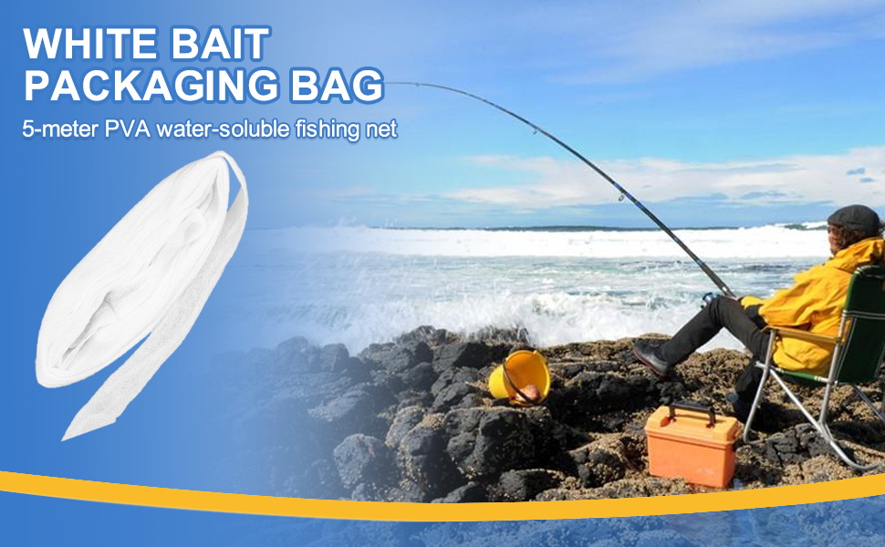 3 ricariche PVA da 5 m, 37 mm, PVA solubile in acqua, ricarica di rete