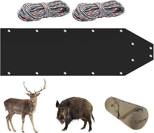 Slitta da Neve | Slitta Pesante per Trainare Cervi e Legna da Ardere | Slitta da Pesca sul Ghiaccio e Caccia | Ideale per Tirare Neve | Attrezzature da Caccia e - Ysert