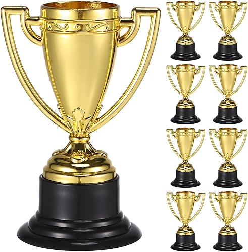 24Pcs Oro Premio Trofei Tazze 3. 3 Pollici Mini Plastica Trofei per I Bambini di Partito Concorsi Premi Premi - Ysert