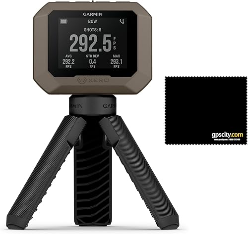 Garmin Xero C1 Pro Compact Chronograph, pacchetto di configurazione semplice con panno di pulizia in microfibra GPS City (010-02618-10) - Ysert