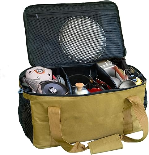 Borse Da Trasporto Da Campeggio - Borsa Per Attrezzatura Da Esterno, Attrezzatura Da Campeggio Con Zaino In Spalla | Organizzatori Per Stoviglie Da Picnic Per Il Trasporto All'aperto, Borsa Impermeabi - Ysert