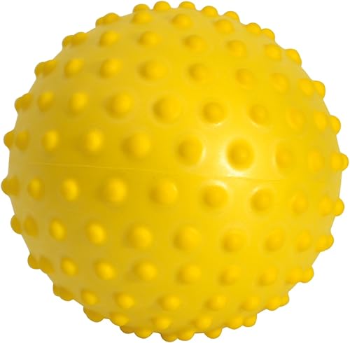 SPORTTEC Palla Sensy Palla di Riccio Palla per Massaggi di riflessologia Auto Massaggio 10 cm Giallo - Ysert