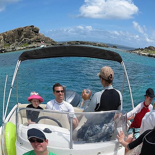 Alomejor Bimini Top Cover, Copertura di Ricambio Impermeabile per Tendalino Parasole per Barca con Design Pieghevole per Barche - Ysert
