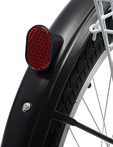 24 pollici triciclo per adulti, 6 marce 3 ruote Cruiser bicicletta con schienale e cestello, 3 ruote bicicletta regolabile per adulti per attività all'aperto - Ysert