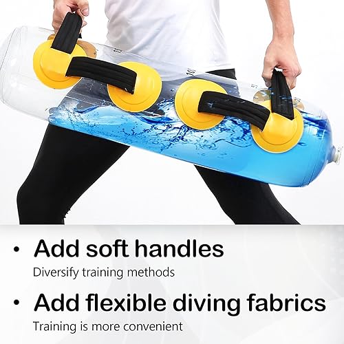 Ysislybin Aqua Bag, Power Bag 20kg Allenamento Sand Bag Fitness Water Bag Sacca d'Acqua Riempibile per Cardio Borsa per Acqua da Allenamento per Fitness Casa Palestra Yoga - Ysert