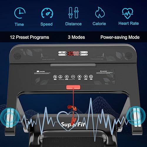 Tapis Roulant Pieghevole, Tapis Elettrico Salvaspazio con Display a Led, Tappetino da Passeggio Portatile, Bluetooth e Rulli Integrati, Tapis Roulant Compatto per Ufficio, Casa - Ysert