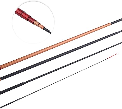 Spinning Fishing Rod, FRP Hand Glass Steel Pole Portable Telescopic Rod Freshwater Casting Hard Fishing Gear - Ysert