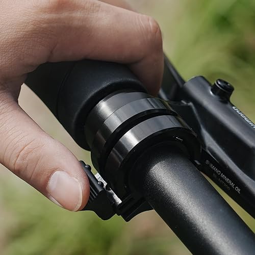 Campana della bicicletta, in lega di alluminio Mini Campana della bicicletta 100db Bell Loud, nuovo aggiornamento doppio anello della campana Loud e più lungo, 22-24 mm Manubri - Ysert