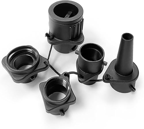 5 Pezzi Adattatore per Pompa SUP, Gommoni Adattatore, Universale Aria Attacco Gonfiabile Set per Paddleboard, Gommoni, Kayak - Ysert