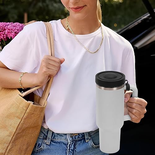 Stanley Cup - 2 coperchi di ricambio per Stanley Cup a prova di perdite, riutilizzabili (rosa) - Ysert