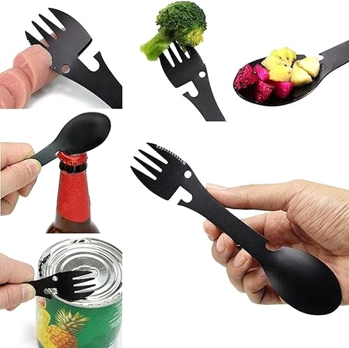 Cucchiaino Campeggio, Witbicg Cucchiaio Forchetta, Cucchiaio Forchetta Campeggio È Possibile Aprire Bottiglie, Tagliare Cibo, Campeggio E Uscita - Ysert