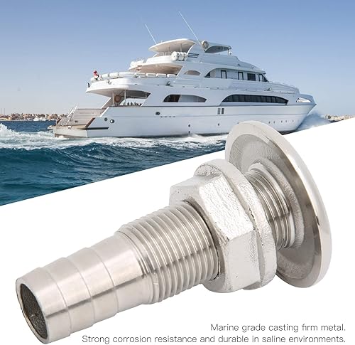 Presa di Scarico per Yacht, Porta di Uscita dell'Acqua MJS022 Presa di Scarico di sentina antiruggine, per Barche Moderne Uso Esterno Yacht Bambini(MJS022-1/2〃) - Ysert