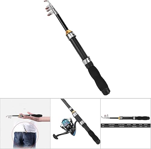 Canna da Pesca Telescopica, Canna da Pesca Portatile Mini Pocket Canna da Pesca Canna da Pesca Canna da Pesca Sul Ghiaccio Mini Strumenti per la Pesca in Mare 28049-100, Canna da Jigging(1M) - Ysert