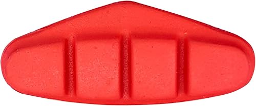 cyclingcolors 4x Pattini Freno Bici Corsa City 50mm Ganasce Pastiglie con Vite Bicicletta Freni Ricambio, rosso - Ysert