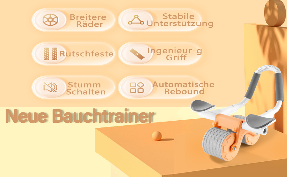 Ab Wheel con rimbalzo automatico