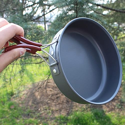 Giilayky Camping Padella All'aperto Portatile Antiaderente Picnic Escursionismo Utensili Frittura Padella - Ysert