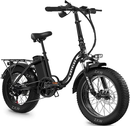 Bicicletta Elettrica Pieghevole, E-bike City Bike con Batteria Rimovibile da 48 V 18A/35Ah,Hydraulic Disc Brake, 20 x 4,0 Pollici Fat Tire, a 7 marce, Bici Elettrica per Adulto Uomo e Donna - Ysert