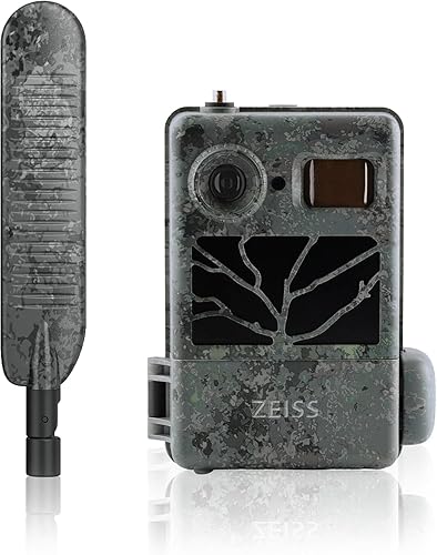 ZEISS Secacam 5 - Grandangolo 100° - Fotocamera Caccia connessa 4G+ LTE, SIM, SD 32 GB, APP, 12MP, HD1080, Intelligenza Artificiale, Visione notturna a COLORI, Rilevamento movimenti 25 m, Impermeabile - Ysert