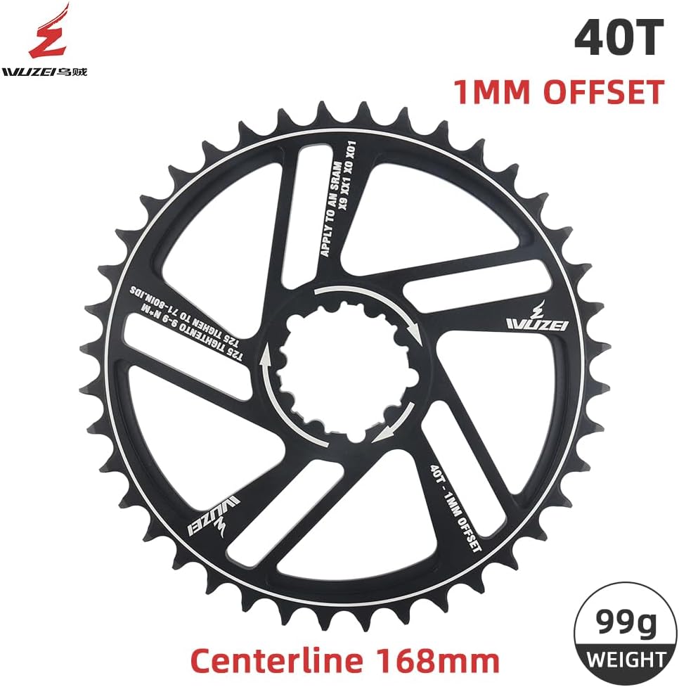 GXP - Corona da 1/3/6 mm, offset diretto per mountain bike, 30/32/34/36/38/40/42 denti, corona stretta e larga per guarnitura SRAM X9 XX1 XO XO1 GXP - Ysert