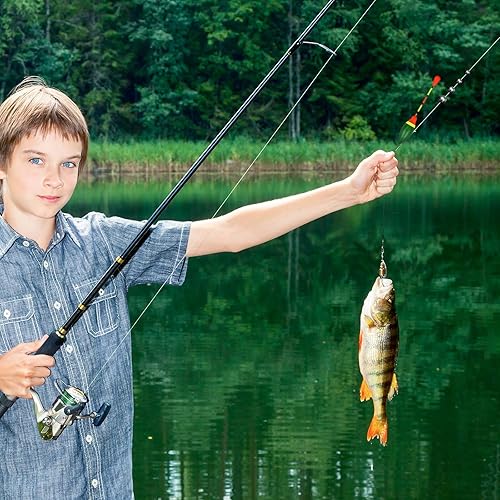 10 Pezzi Galleggianti da Pesca, Galleggiante Pesca Set con i Piombi, Ellittica Galleggianti per Pesca alla Trota Flotteur Peche, Attrezzatura Pesca Galleggiante Set, Vari Modelli Disponibili - Ysert