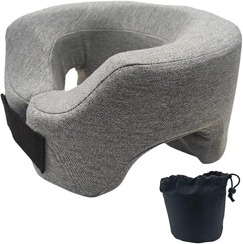 Cuscino per dormire con faccia in giù, posizione sdraiata e sdraiata, cuscino portatile a forma di U per viaggi, voli lunghi in aereo - Ysert