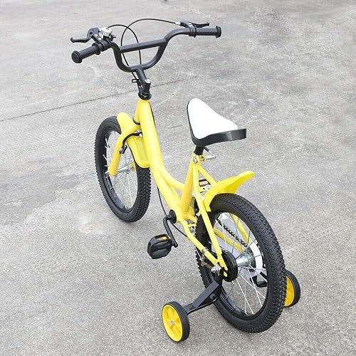 TFCFL WUPYI2018 Freestyle 16 pollici bici per bambini per ragazzi ragazze bambini bicicletta bambino bici unisex bambini ruota bici (giallo) - Ysert