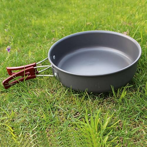 Giilayky Camping Padella All'aperto Portatile Antiaderente Picnic Escursionismo Utensili Frittura Padella - Ysert