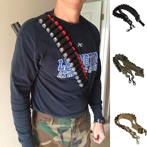 Tattica 15 Colpi Munizioni Shell Holder Cintura Fucile 12 Calibro Sacchetto Munizioni Militare Tiro Proiettile Cartucce Fondina Tracolla - Ysert