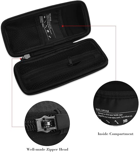 Borsa portautensili con Cerniera, Impermeabile, Leggera, per Riparazione Biciclette, Capsula, Borraccia per Mountain Bike e Bici da Strada - Ysert