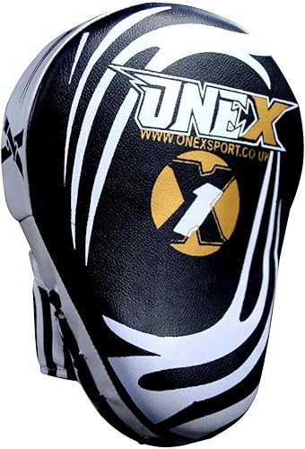 ONEX Focus Pads, Hook & Jab muffole, Boxe per addestramento, Resistente Pelle Sintetica Curvo Gancio a mantide e Cuscinetti per Colpi rapidi - Ysert