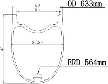 ICAN 700C G24/G25 Carbon Gravel Bike Disc Wheelset 40mm-24mm Larghezza Interna/50mm Profondità-25mm Larghezza Interna Copertoncino Tubeless Ready Wheelset Blocco Centrale Asse Passante 10/11 - Ysert