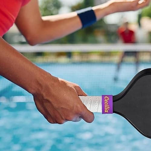 2 Pezzi di anelli in silicone per impugnatura per racchetta da tennis con nome personalizzato, anelli in gomma per racchetta da tennis, anello di fissaggio per il nastro della racchetta - Ysert