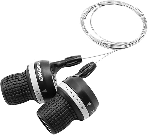 Leva del Cambio per Bicicletta a 21 velocità, Leva del Cambio per Mountain Bike, Impugnatura per Cambio 3x7 velocità (1 Paio) - Ysert