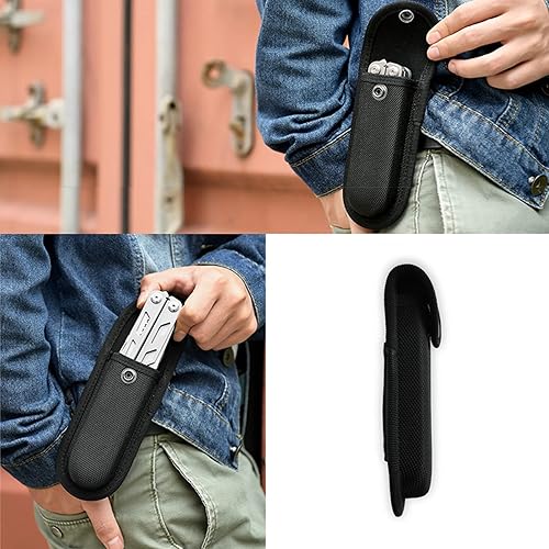 3 Pezzi Custodia per Coltelli in Tessuto Oxford, Fodero per Coltelli Pieghevole, Fondina per Coltello da Cintura, per Caccia all'Aperto Campeggio Escursionismo, lunghezza Interna 13 cm - Ysert