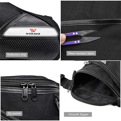 Borsa da Gamba Uomo, Impermeabile Marsupio per Casuale Viaggio Ciclismo Arrampicata Escursionismo Campeggio Equitazione Moto - Ysert