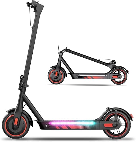 Scooter Elettrico,Alta Potenza 500w,Pneumatici Da 25,4 Cm,Velocità Massima Di 25km/H,Distanza Remota Di 45KM,Sistema Frenante A Doppio Tamburo,Escooter Pieghevole Adulto,Carico Massimo 120KG - Ysert