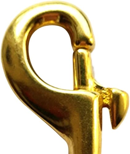Portachiavi con moschettone girevole in ottone, 20 x 80 mm - Ysert