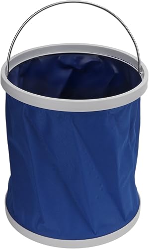 Secchio da Pesca Pieghevole con Manico, Secchio Pieghevole da Esterno da 11 Litri con Manico Contenitore per Acqua da Campeggio Leggero Multifunzionale per Campeggio Viaggiare Picnic - Ysert