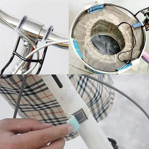 1 cestino anteriore per bicicletta, cestino per bicicletta pieghevole, cestino per manubrio in bicicletta con gancio per piccolo animale domestico, negozio di alimentari, campeggio - Ysert