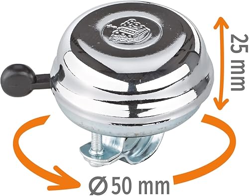 Prophete Campanello per Bicicletta zincato, Argento - Ysert