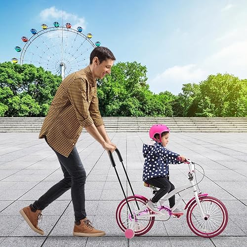 Maniglia per Allenamento Bici, Barra di Spinta per Equilibrio, Barra per Bicicletta per Bicicletta per Bambini, Asta di Supporto per Bicicletta per Bambini, Maniglia di Spinta di Sicurezza - Ysert