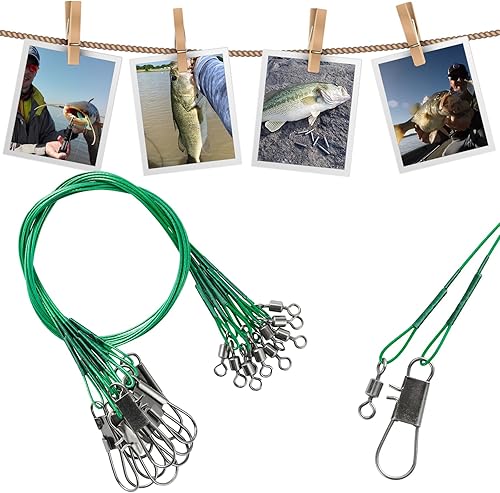 Terminali in acciaio per acqua salata Pesca Rig Terminali in filo metallico per impieghi gravosi Esche Terminali da pesca ad alta resistenza Acqua dolce - Ysert