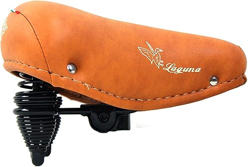 MONTEGRAPPA Sella Laguna con Molle Ideale Bici Graziella - Olanda - City Bike - Colore Miele - Ysert