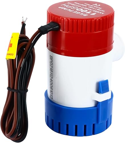 FreeTec Pompa di sentina 1100GPH 12V Bilge plastica sommergibile acqua pompe - Ysert